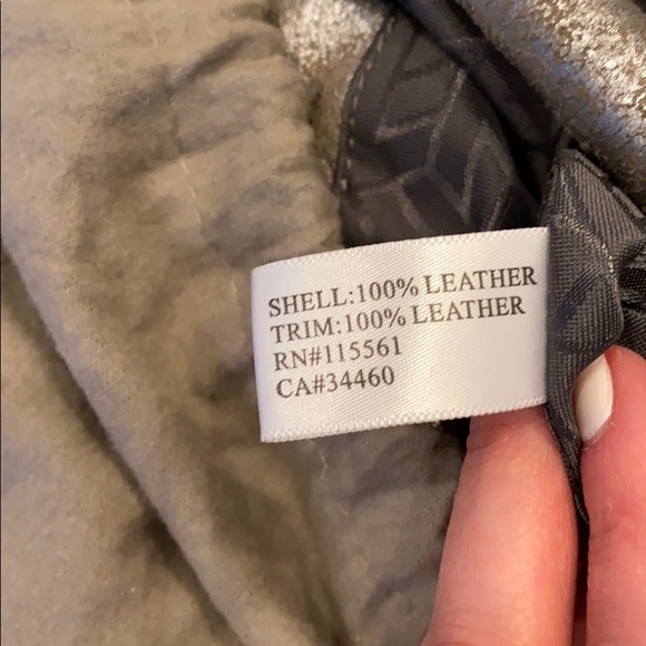 7 for all Mankind distressed silver tote bag - Picture 6 of 7